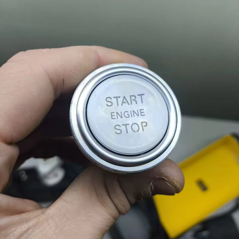 12V push button start switch practical installation reference