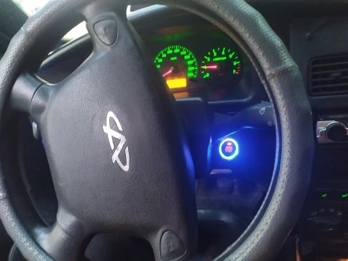 EFHIPS push button start installed behind steering wheel
