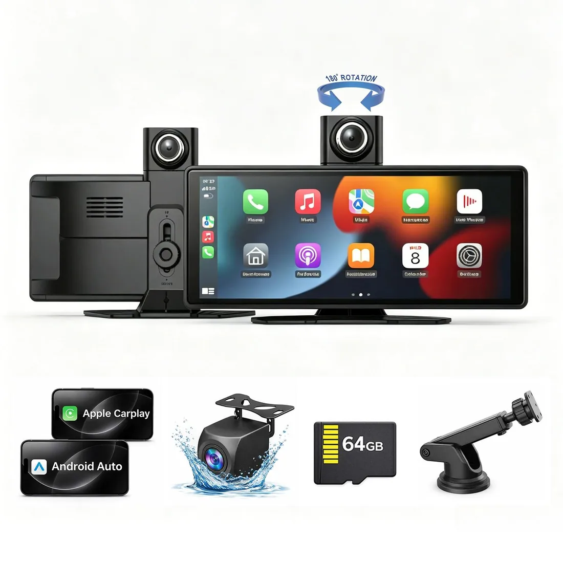 EFHIPS CarPlay smart display with accessories