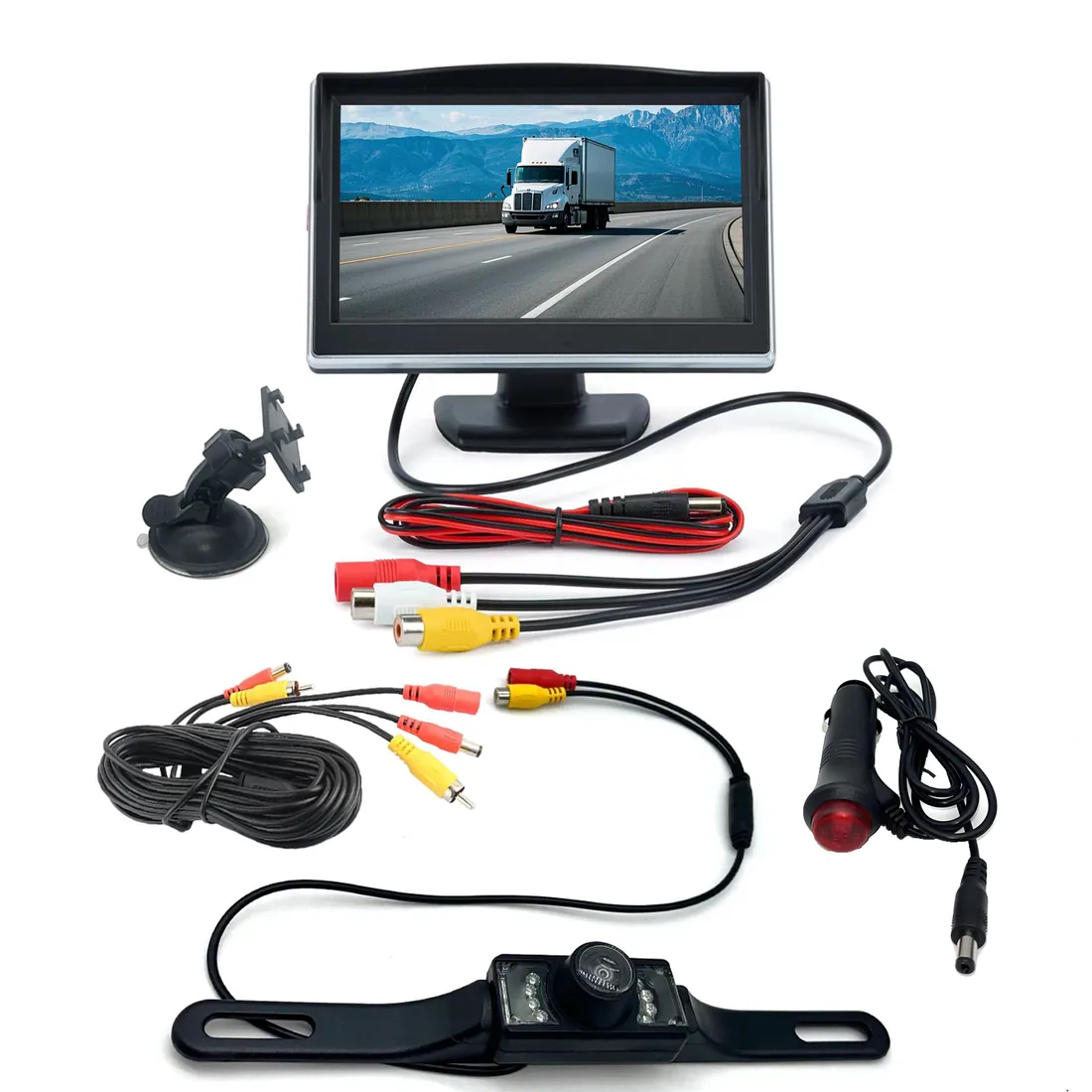 EFHIPS 5-inch Wired Backup Camera Kit - actual catalog product photo
